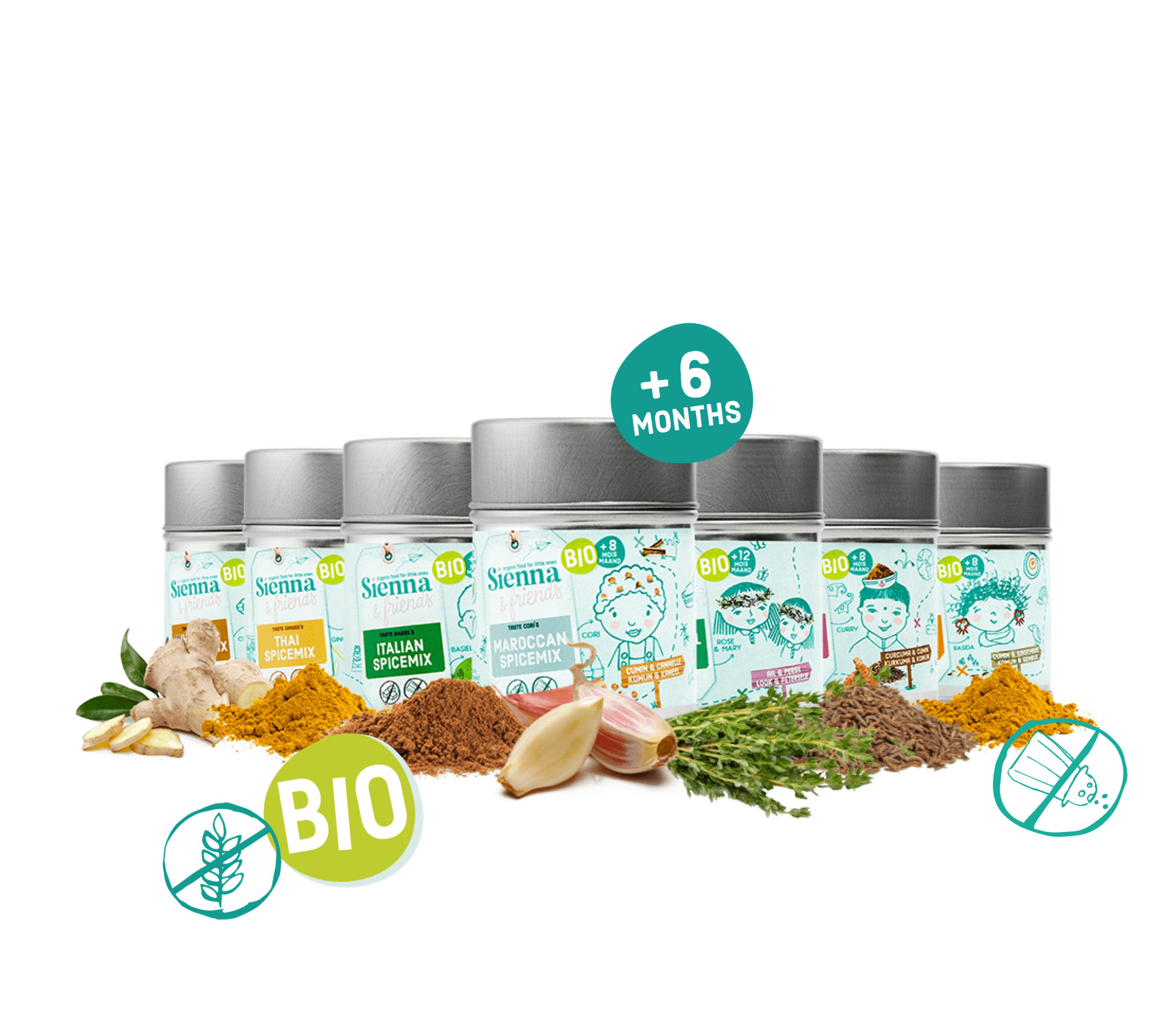 Bébé aura des repas délicieux avec Nos mix d'épices :